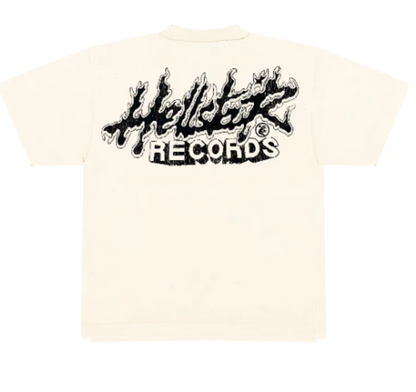 Hellstar Studios Heaven Sounds Like Short Sleeve Tee Shirt Cream