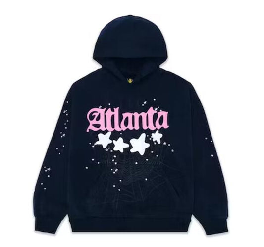 Sp5der Atlanta Hoodie Navy