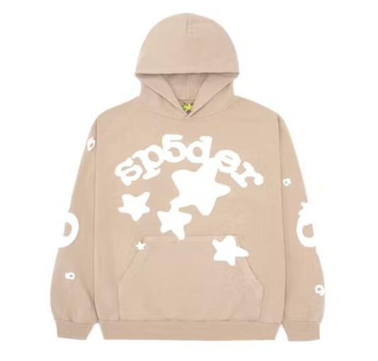 Sp5der Beluga Hoodie Sand