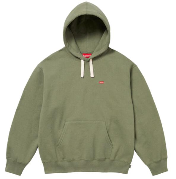 Supreme Small Box Drawcord Hooded Sweatshirt Olive