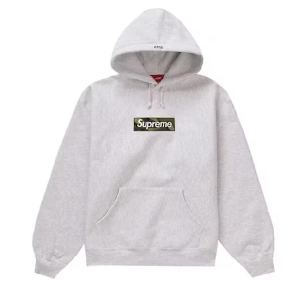 Supreme Box Logo Hooded Sweatshirt (FW23) Ash Grey