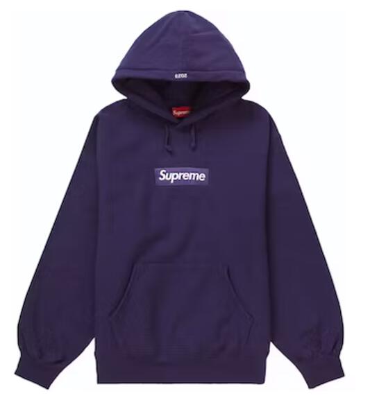 Supreme Box Logo Hooded Sweatshirt (FW23) Dark Purple