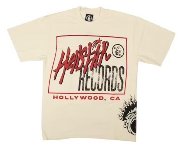 Hellstar Records T-shirt Off-White