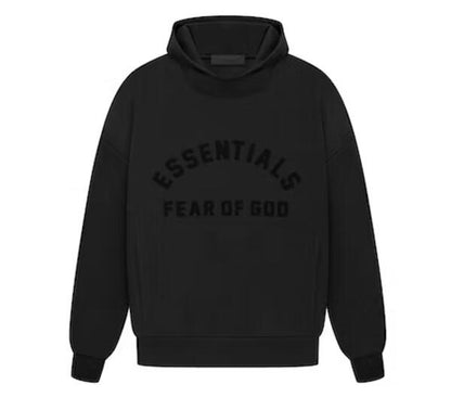 Fear of God Essentials Arch Logo Hoodie Jet Black