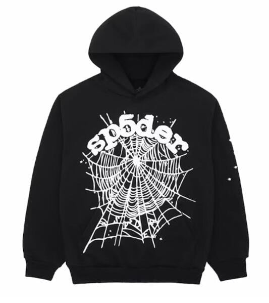 Sp5der OG Web Hoodie Black