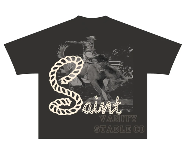 SAINT VANITY FADED BLACK STABLE T-SHIRT