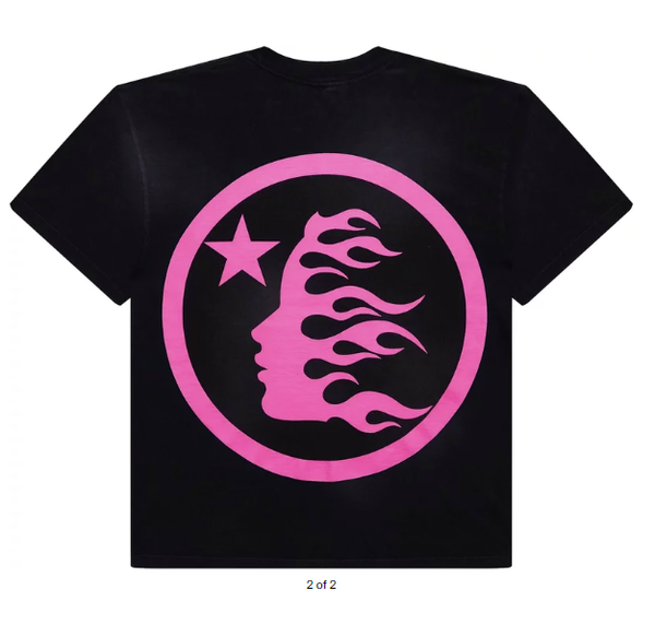 （NFC TAGGED)  Hellstar Classic T-Shirt (Regular Print) 'Black/Pink'