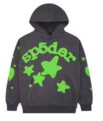 Sp5der Beluga Hoodie Slate Grey/Green