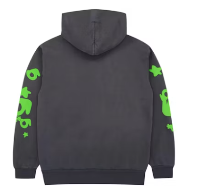 Sp5der Beluga Hoodie Slate Grey/Green