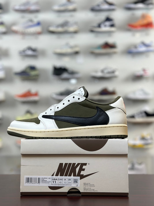 DM7866-200 Jordan 1 Retro Low OG SP Travis Scott Medium Olive