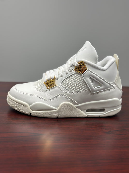 Jordan 4 Retro Metallic Gold (Women's)